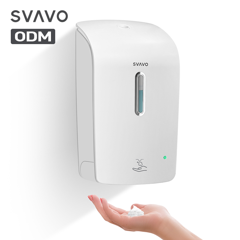 1000ml Hands Free Automatic Touchless Auto Foaming Soap Dispenser Wall Mounted Installation Hotel Top ABS Material Plastic 10cm