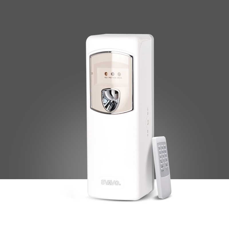 Remote control electric room air freshener dispenser with battery operated