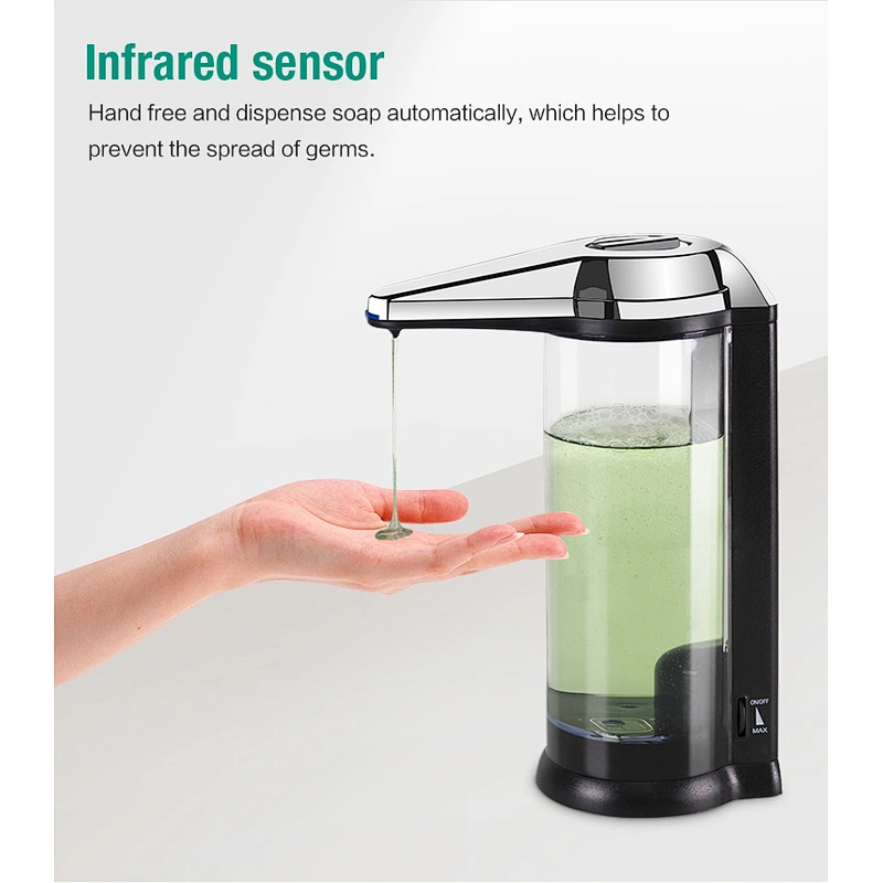 Soap Dispenser ABS Plastic White Hand Press Soap Dispenser 500ml Wall-mounted Hand Sanitizer Dispenser