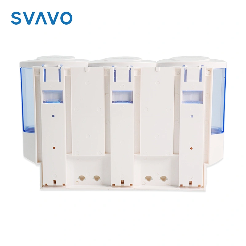 Wholesale clear bathroomABS wall mounted shampoo shower soap dispenser