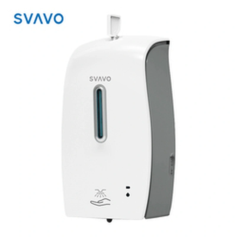 hand wash alcohol plastic soap dispenser commercial office Automatic Spray Hand Sanitizer Dispenser with table stand