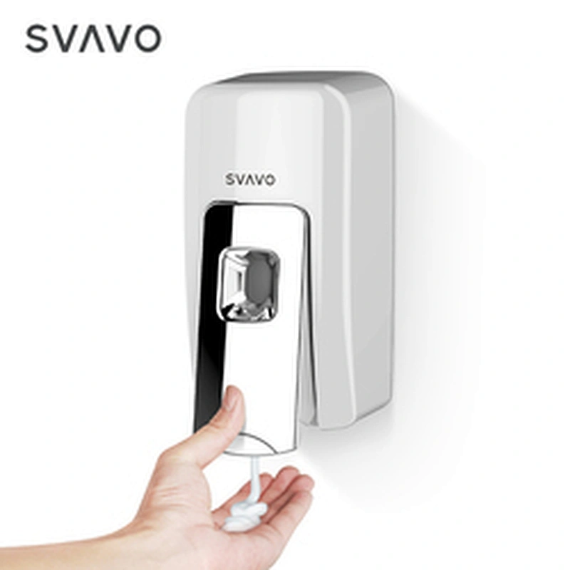 SVAVO 600ml hot sell modern design waterproof Wall Mounted Manual Foam Soap Dispenser For Bathroom