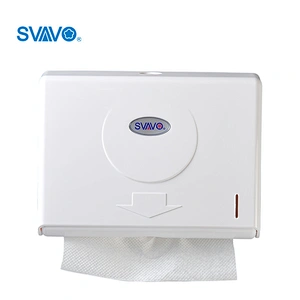 Wall mounted ABS plastic manual Z fold hand paper towel dispenser