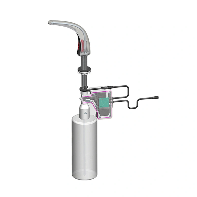 Electric automatic sensor foam liquid soap motor pump dispenser