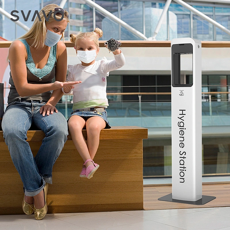 Hygienic 5L Free Standing Commercial Public Touch-less Auto liquid sanitizer dispenser station