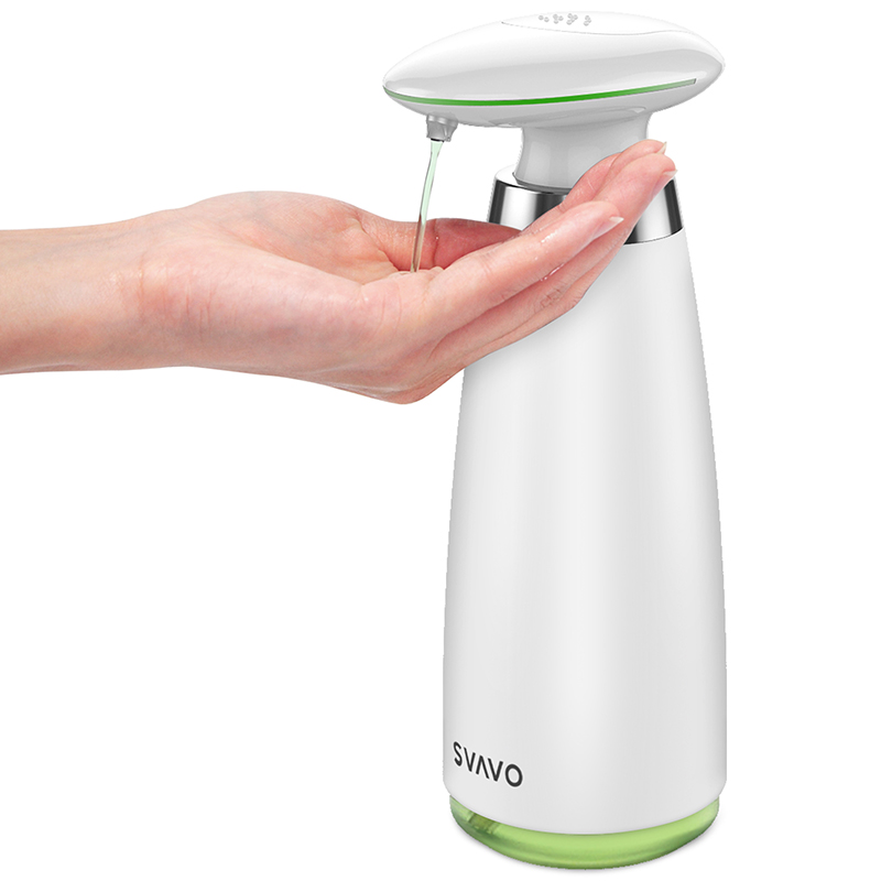 Waterproof induction IPX4 tabletop infrared sensor hand soap liquid dispenser touchless 350ml automatic liquid soap dispenser