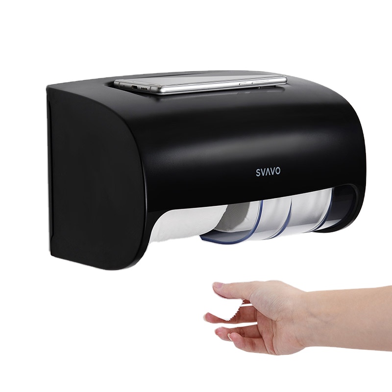 Good quality Factory price Wall mounted Toilet paper modern design amazon hot selling dual roll paper towel dispenser