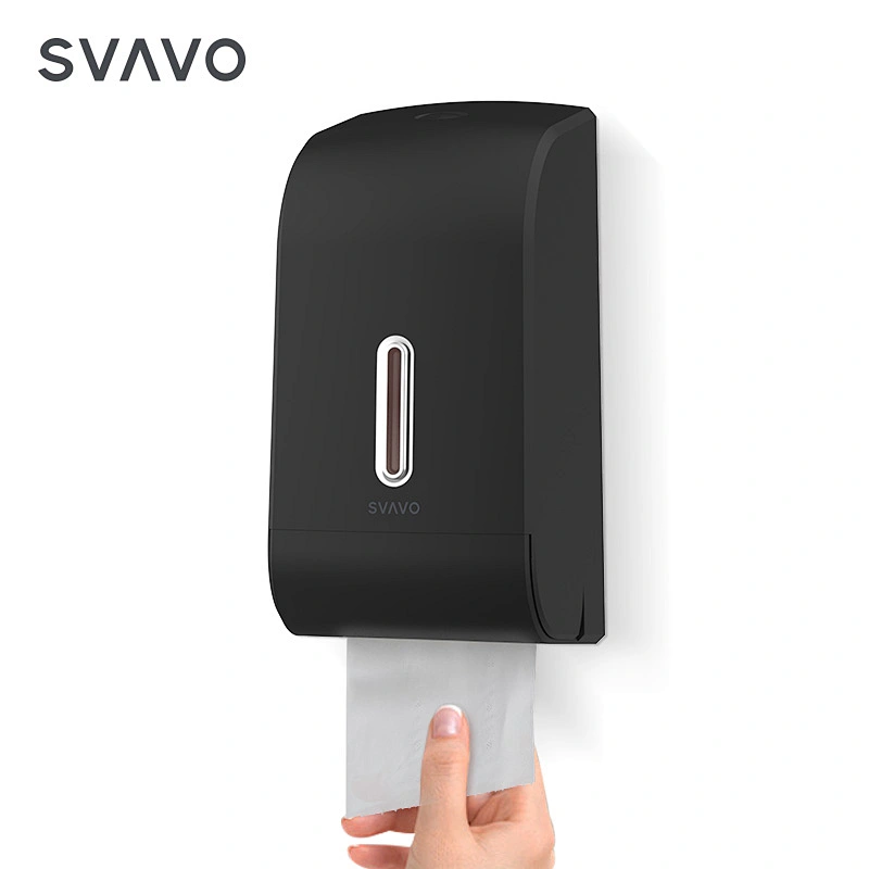 SVAVO Wall Mounted Washroom Double Rolls Tissue Holders Dual Rolls Toilet Paper Dispenser