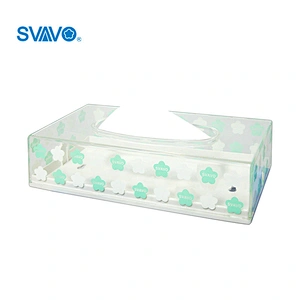 Restaurant Tissue Box Napkin Paper Holder Towel Dispenser Table Stand V-9001 Plastic Load Pieces of Paper White, Black BSCI Auit