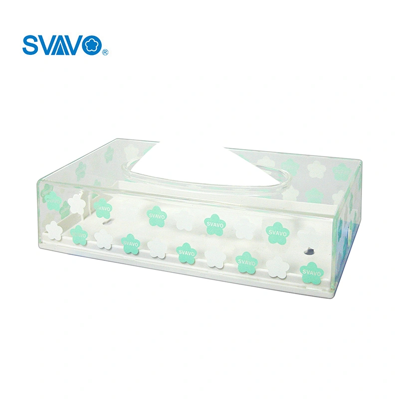 Restaurant Tissue Box Napkin Paper Holder Towel Dispenser Table Stand V-9001 Plastic Load Pieces of Paper White, Black BSCI Auit