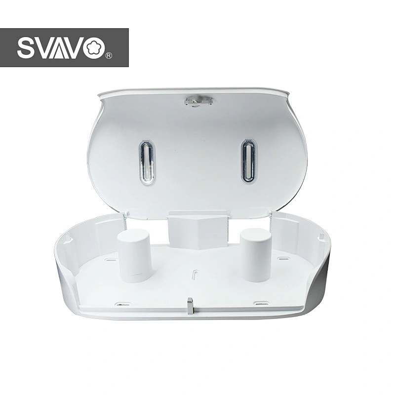 SVAVO wall mounted double jumbo roll tissue dispenser toilet paper holder