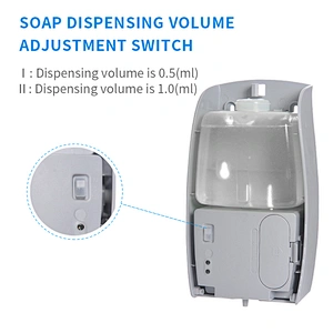 White Wall mounted Auto Automatic Soap Dispenser Touchless Hand Soap Dispensers-Infrared Table top dispenser