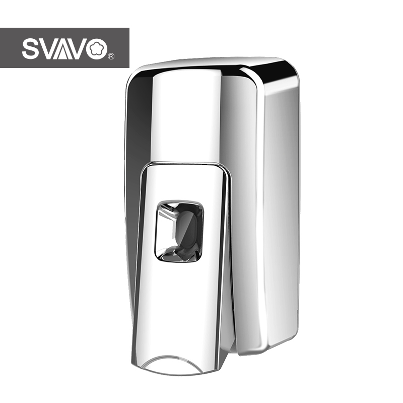 Chrome hand sanitizer alcohol gel dispenser