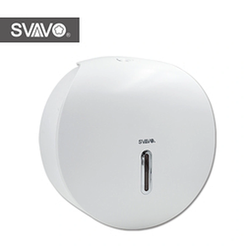 SVAVO Jumbo Roll Paper Towel Dispenser Holder Visible Window Roll Paper Towel Holder Lockable For Toilet