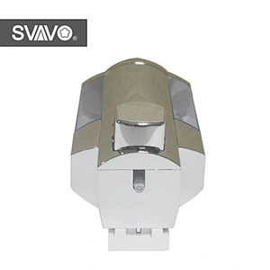Factory wholesale Hotel toilet ABS plastic White wall mounted manual hand wash soap liquid dispenser