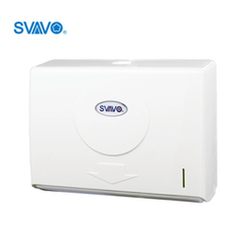 Wall mounted ABS plastic manual Z fold hand paper towel dispenser