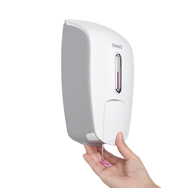 SVAVO Factory Price 800ml Toilet  Manual Dish Soap Dispenser For Hotel Hospital hand soap liquid dispenser
