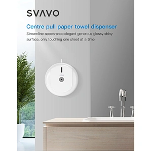 Airport One-at-a-time Dispensing Jumbo Roll Tissue Box Central Paper Holder Center Pull Paper Towel Dispenser