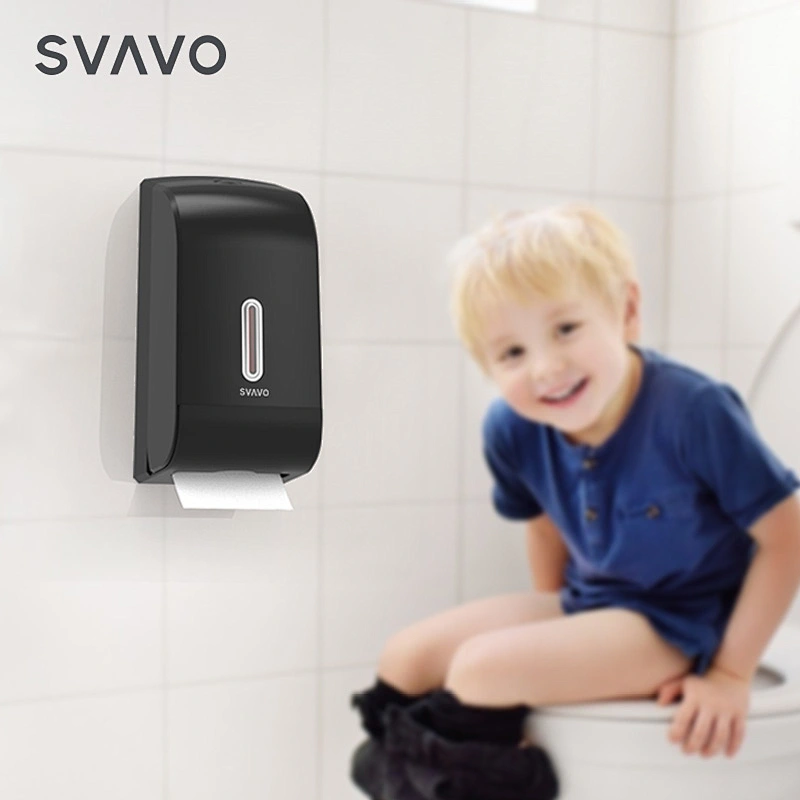Roll Holder Multi-functional Plastic Wall Mounted Twin Roll Toilet Paper Dispenser