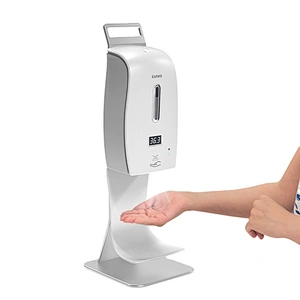 Spray Alcohol Refill Automatic Disinfectant Dispenser with thermodetector Wall Mounted Installation Hotel liquid soap dispenser
