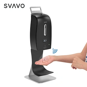 SVAVO Ready to ship drop shipping factory price OEM good design plastic ABS white Hand foam soap dispensers with thermodetector