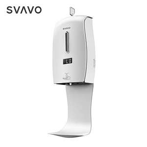 Wall mounted Plastic ABS Good design high quality SVAVO hot selling liquid soap dispensers with thermodetector