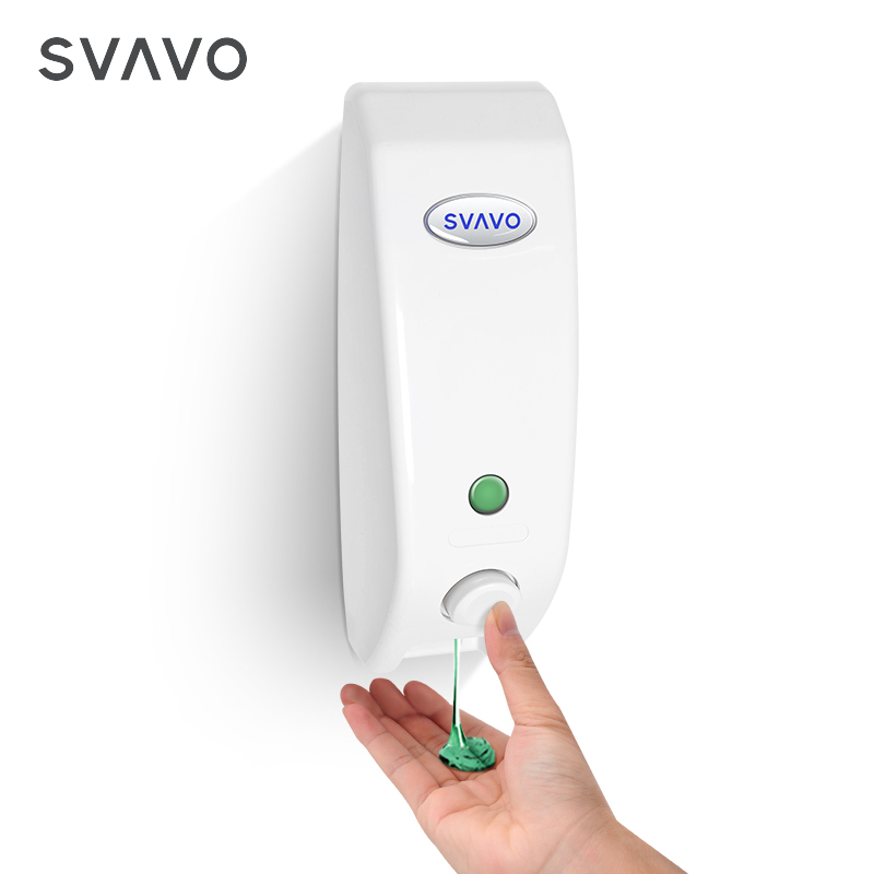 SVAVO Cost-Effective Wall Mount Household Bathroom Manual Shower Gel Liquid Soap Dispenser