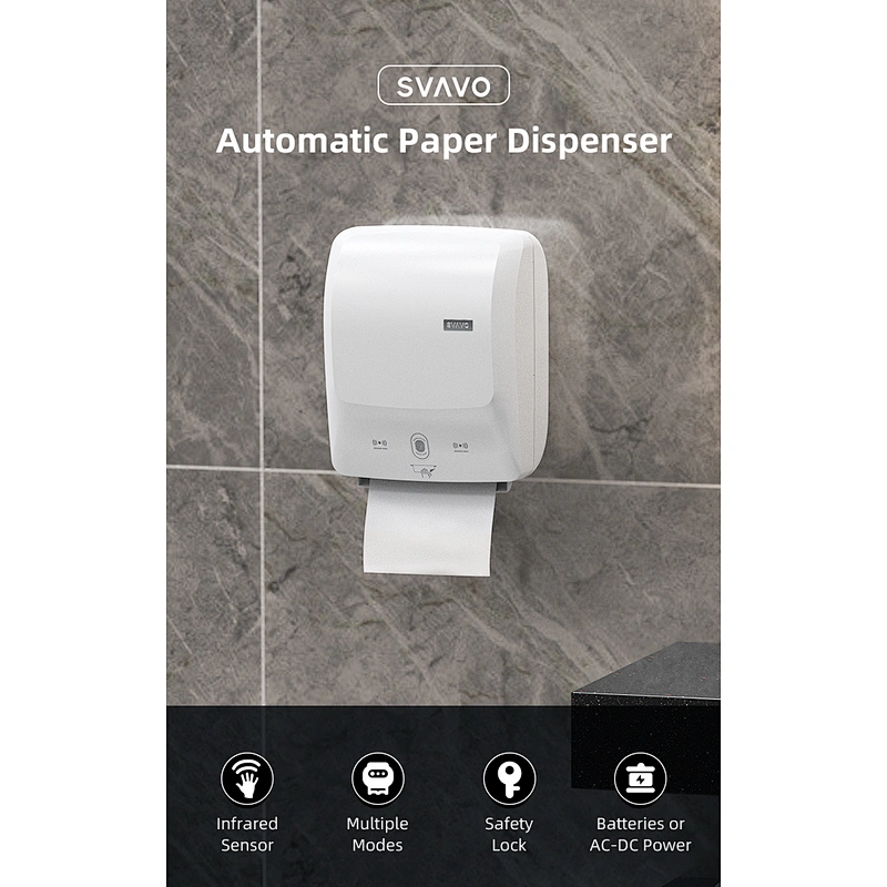 Wholesale Factory Price Newest home bathroom toilet kitchen Plastic circular Auto Cut Paper Towel Roll Dispenser