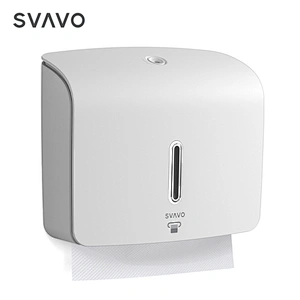 SVAVO Toilet Paper Towel C Fold Tissue Dispenser ABS Plastic Modern Wall Mounted Paper Holders