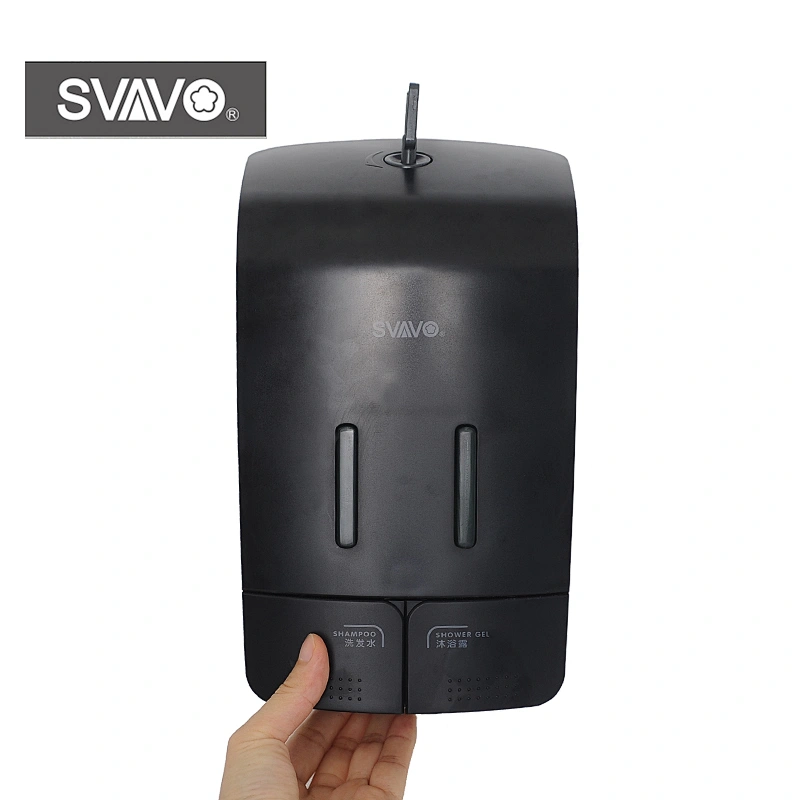 New design wall mounted hotel manual ABS plastic liquid soap dispenser