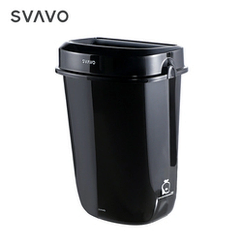 32 Liter Garbage Bin Trolley with Wheels Factory Price Black White Grey Cover OEM LOGO Style Time Hanging waste bin