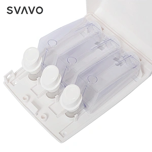 SVAVO Hot Sale Wall-Mount Bathroom Triple Manual Shower Soap Dispenser