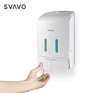 Plastic ABS wall mounted waterproof good quality commercial hotel bathroom shampoo and shower gel with Refill bottle dispenser