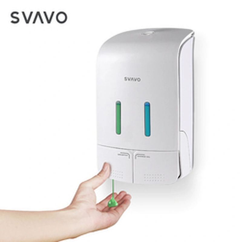 Plastic ABS wall mounted waterproof good quality commercial hotel bathroom shampoo and shower gel with Refill bottle dispenser