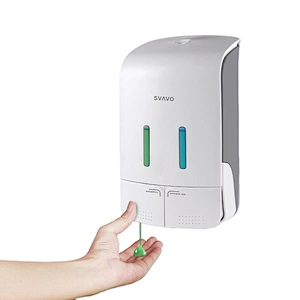 Plastic ABS wall mounted waterproof good quality commercial hotel bathroom shampoo and shower gel with Refill bottle dispenser