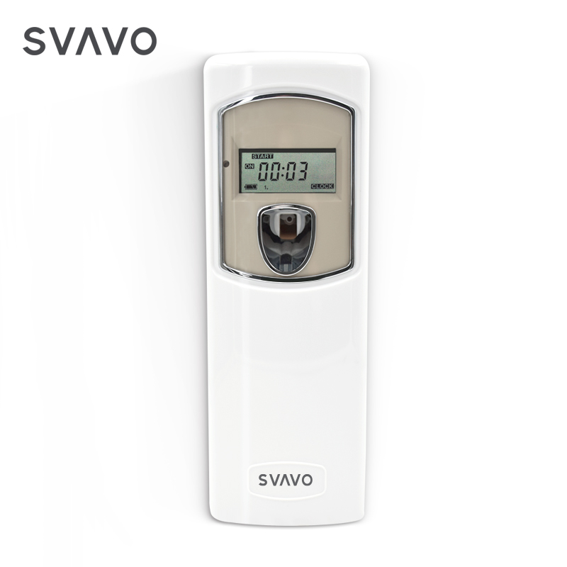 Home toilet plastic PP timed LCD automatic air freshener perfume dispenser machine