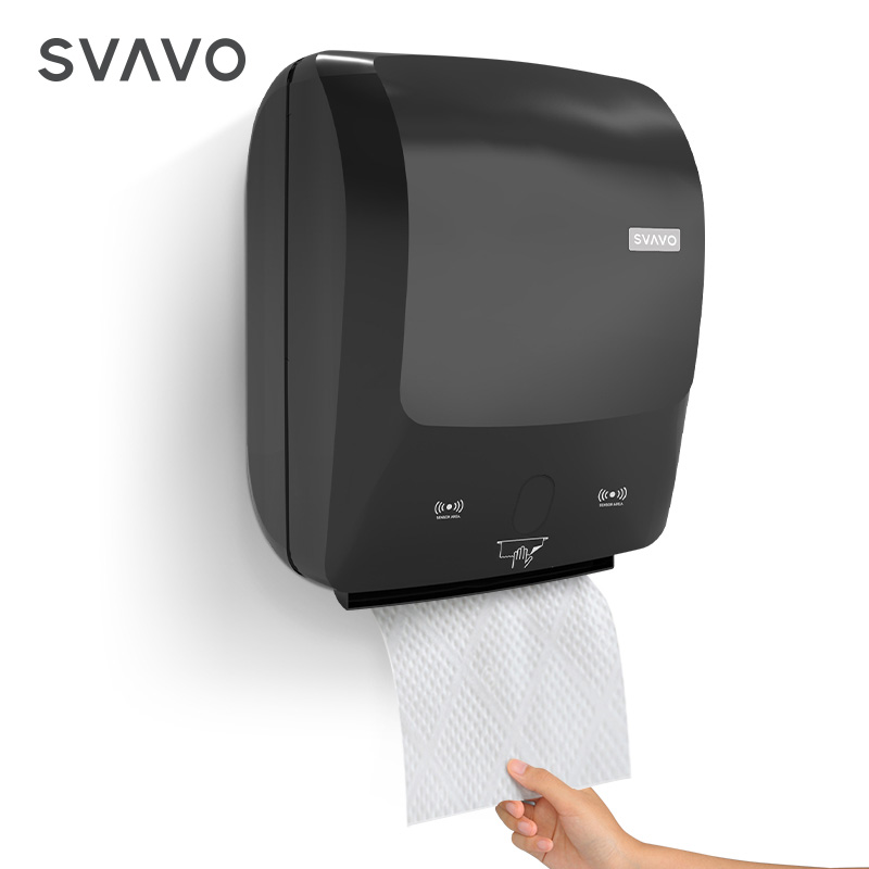 SVAVO Factory Price Jumbo Roll Touchless hand roll paper dispenser autocut