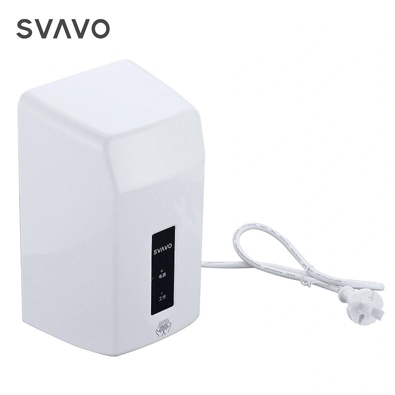 Wall mounted SVAVO Strong Sensor Infrared High Speed 1000W Air Hand Dryer for hotel hospital