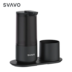 Hot selling White Black waterproof IPX6 modern design automatic liquid soap dispenser with sponge holder