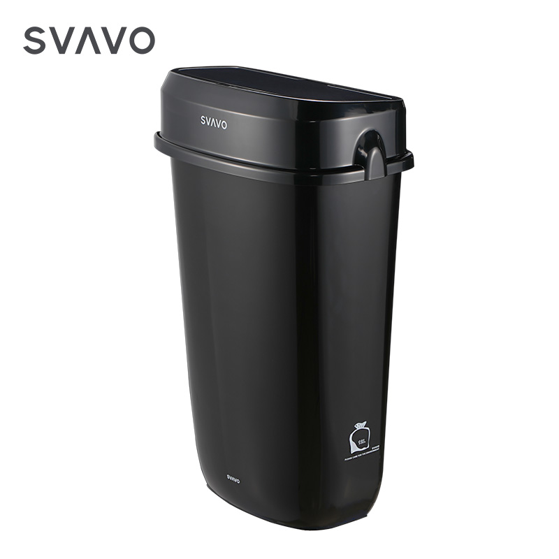 SVAVO 3.2 Gallon Sensor Bathroom Trash Can Touchless Garbage Can with Lid 12L Plastic Smart Waste Bins