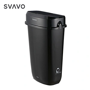 SVAVO 3.2 Gallon Sensor Bathroom Trash Can Touchless Garbage Can with Lid 12L Plastic Smart Waste Bins