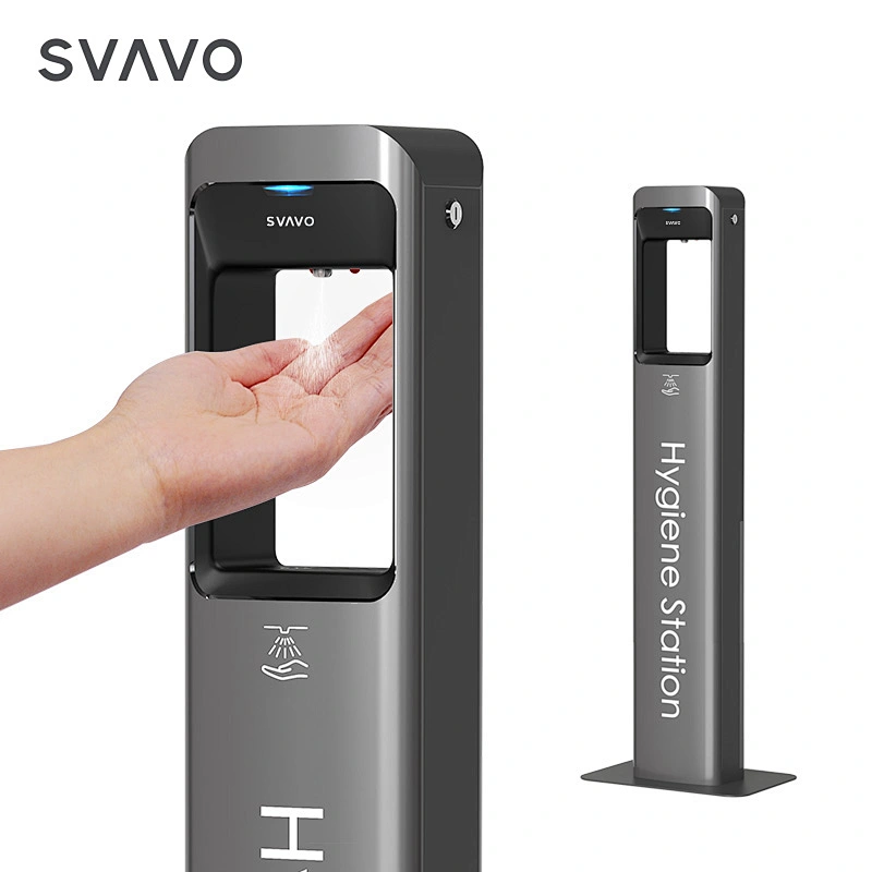 Hygienic 5L Free Standing Commercial Public Touch-less Auto liquid sanitizer dispenser station