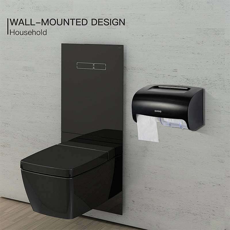 Family bathroom accessories wall mounted double roll phone holder and tissue dispenser