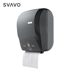 SVAVO Paper Towel Automatic Sensor Holder ABS Wall Mounted Touchless Hand Roll Paper Dispenser
