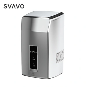 Wall mounted white chrome silver SVAVO plastic ABS modern design 1000W high-speed automatic hand dryers