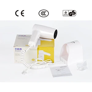 White wall mounted good quality High quality Professional hotel hair dryer holder V-171-1 hair dryer