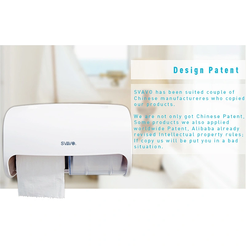 Wall mounted toilet tissue paper dispense double twin jumbo mini roll paper dispenser PL-151067