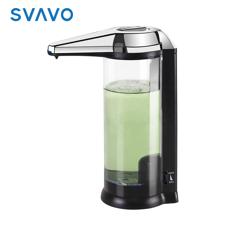 Black color sink table stand liquid electric automatic liquid soap dispenser for kitchen