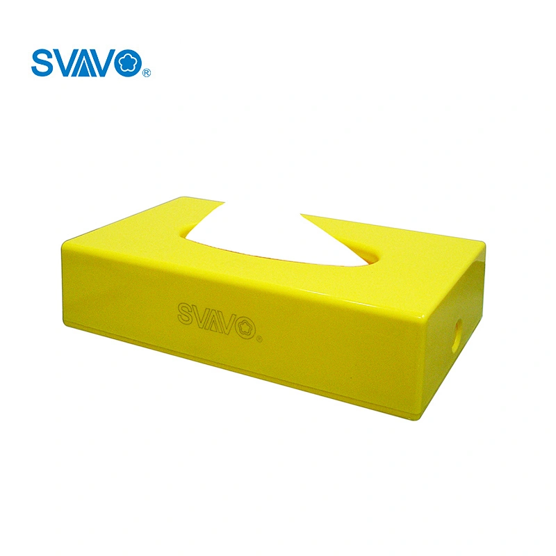 Restaurant Tissue Box Napkin Paper Holder Towel Dispenser Table Stand V-9001 Plastic Load Pieces of Paper White, Black BSCI Auit