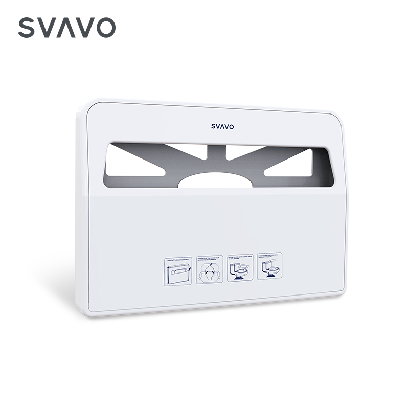 Wall Mounted hotel commercial 1/2 toilet seat cover dispenser bathroom half fold toilet seat cover paper dispenser